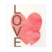 Liebe Hearts Notizblock (Vorderseite)