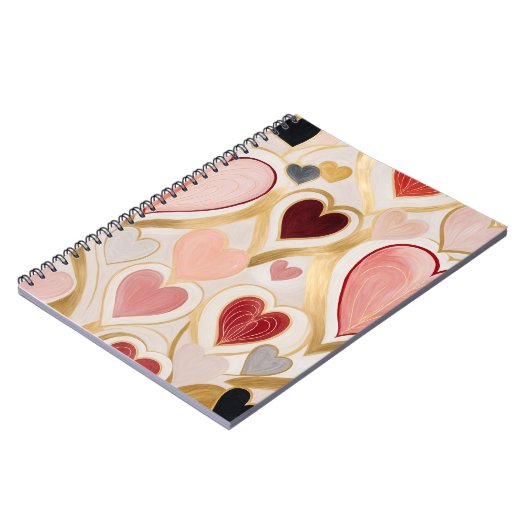 Liebe Hearts Notizblock (Linke Seite)