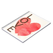 Liebe Hearts Notizblock (Linke Seite)