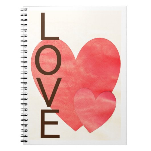 Liebe Hearts Notizblock (Vorderseite)