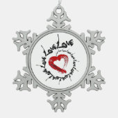 Liebe Hearts Ornament (Vorderseite)