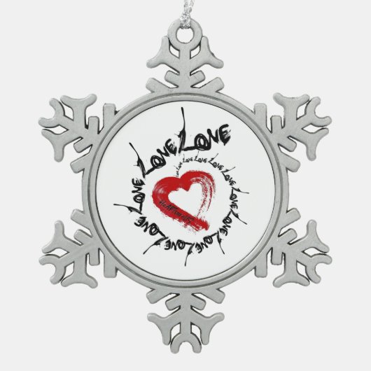 Liebe Hearts Ornament (Vorderseite)