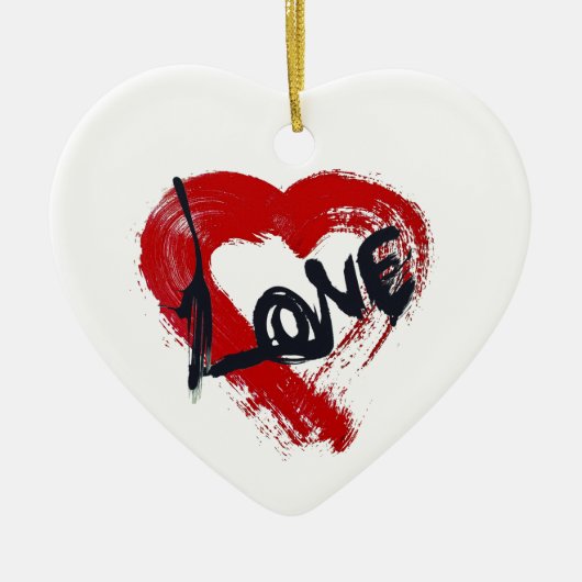 Liebe Hearts Ornament (Vorne)