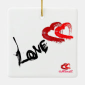 Liebe Hearts Ornament (Rückseite)