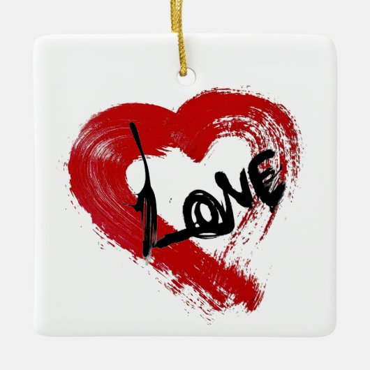 Liebe Hearts Ornament (Vorderseite)