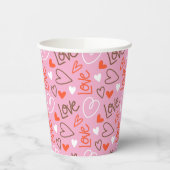 Liebe Hearts Paper Cup Pappbecher (Links)