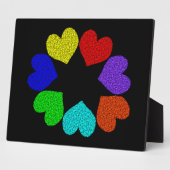 Liebe Hearts Plaque Fotoplatte (Seite)