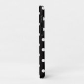 Liebe Hearts Polka Dot Pattern Monogramm Case-Mate iPhone Hülle (Hinten/Links)