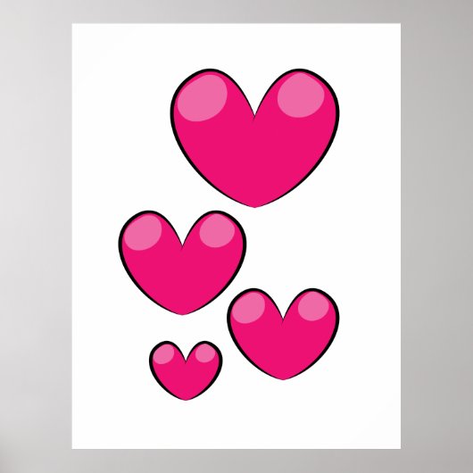 Liebe Hearts Poster (Vorne)