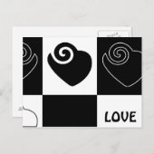 LIEBE Hearts Postkarte (Vorne/Hinten)