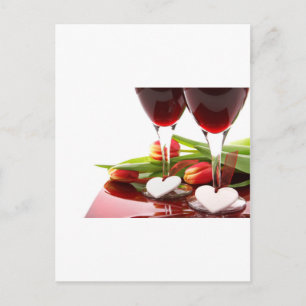 LIEBE HEARTS POSTKARTE