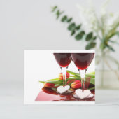 LIEBE HEARTS POSTKARTE (Stehend Vorderseite)