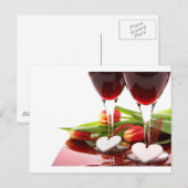LIEBE HEARTS POSTKARTE (Vorne/Hinten)