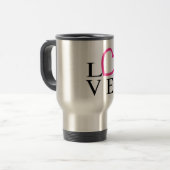 Liebe Hearts Reisebecher (Vorderseite Links)