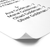 Liebe Hearts | Rote Sitzkarte Poster (Ecke)