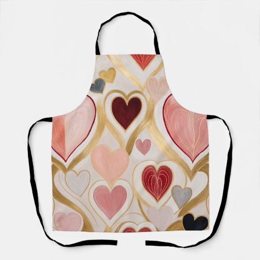 Liebe Hearts Schürze (Vorderseite)