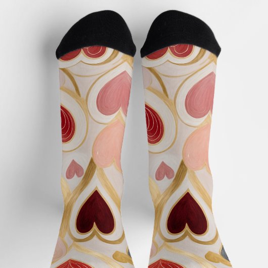 Liebe Hearts Socken (Oben)