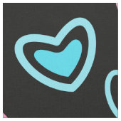 Liebe Hearts Stoff (Nahaufnahme)