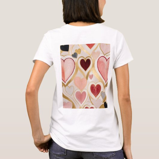 Liebe Hearts T-Shirt (Rückseite)