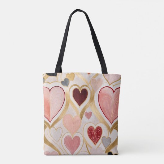 Liebe Hearts Tasche (Rückseite)