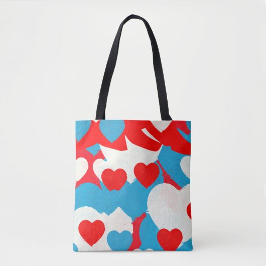 Liebe Hearts Tasche (Vorderseite)