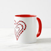 Liebe Hearts Tasse (VorderseiteRechts)