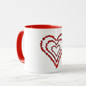 Liebe Hearts Tasse (Vorderseite Links)