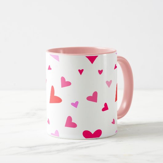 Liebe Hearts Tasse (VorderseiteRechts)