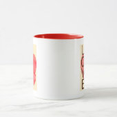 Liebe Hearts Tasse (Zentrum)