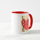 Liebe Hearts Tasse (VorderseiteRechts)