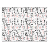 Liebe Hearts Tischdecke (Vorderseite (Horizontal))