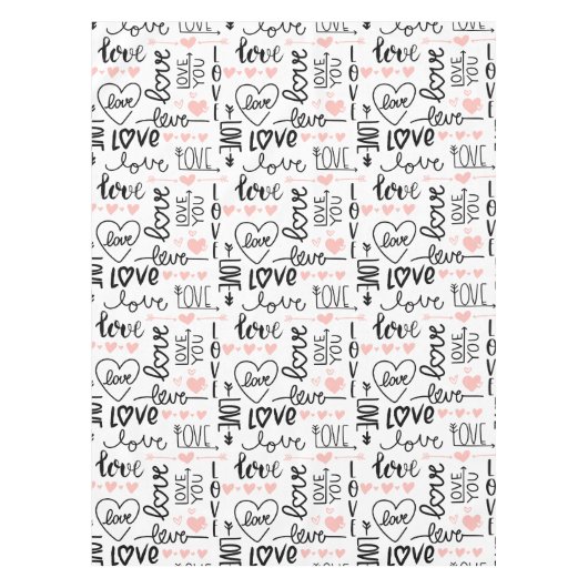 Liebe Hearts Tischdecke (Vorderseite)