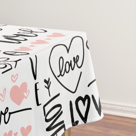 Liebe Hearts Tischdecke (Beispiel)