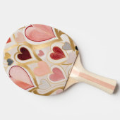 Liebe Hearts Tischtennis Schläger (Seitenansicht)