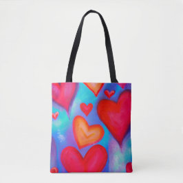 Liebe Hearts Tote Bag Tasche