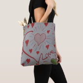 Liebe Hearts Tote Bag Tasche (Von Nahem)
