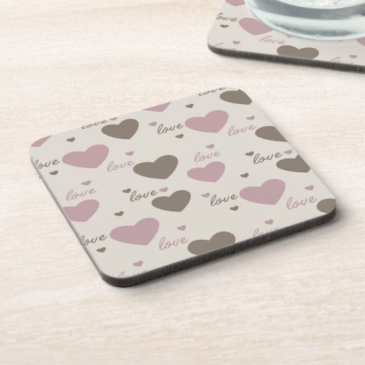 Liebe Hearts Untersetzer (Linke Seite)