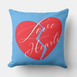 Liebe Hearts Valentine Kissen