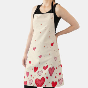 LIEBE HEARTS VALENTINES WEDD - Schürze