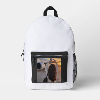 Liebe hebt ab bedruckter rucksack