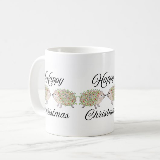 Liebe Hedghogs Weihnachten Kaffeetasse (Vorderseite Links)