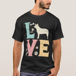 Liebe Heeler Animal Pet Blue Red Cattle Dog Girls T-Shirt