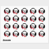 Liebe Heft Round Sticker (Blatt)