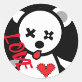 Liebe Heft Round Sticker (Vorderseite)