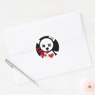 Liebe Heft Round Sticker