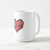 Liebe Heidi Kaffeetasse (VorderseiteRechts)