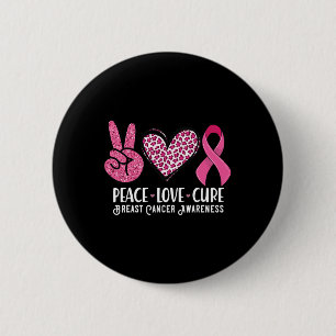 Liebe heilen Brustkrebs Aufklärungskrieger Pi Button