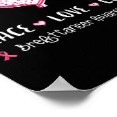 Liebe heilen Brustkrebs Poster (Ecke)
