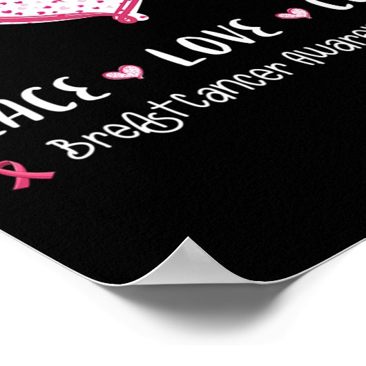 Liebe heilen Brustkrebs Poster (Ecke)