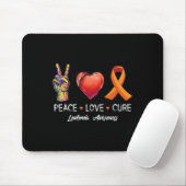 Liebe heilen Leukämie Bewusstsein Männer Kinder Mousepad (Mit Mouse)